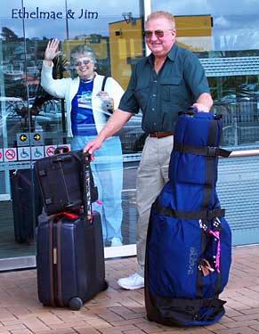 Jim & Ethelmae leaving NZ