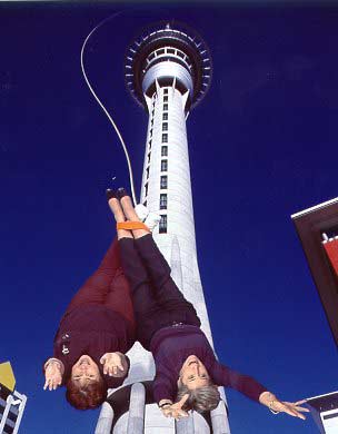 Carole & Shirley bungy jumping